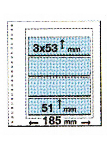 Fogli in cartoncino finissima qualità 3 X 53 x 51 altezza 185 lunghezza per foglietti ditta Marini 